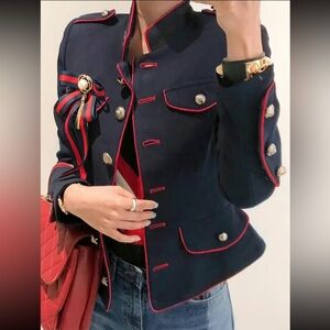 Badass Fashion Jacket - Marching Band/Military Inspired Design-Make a Statement!